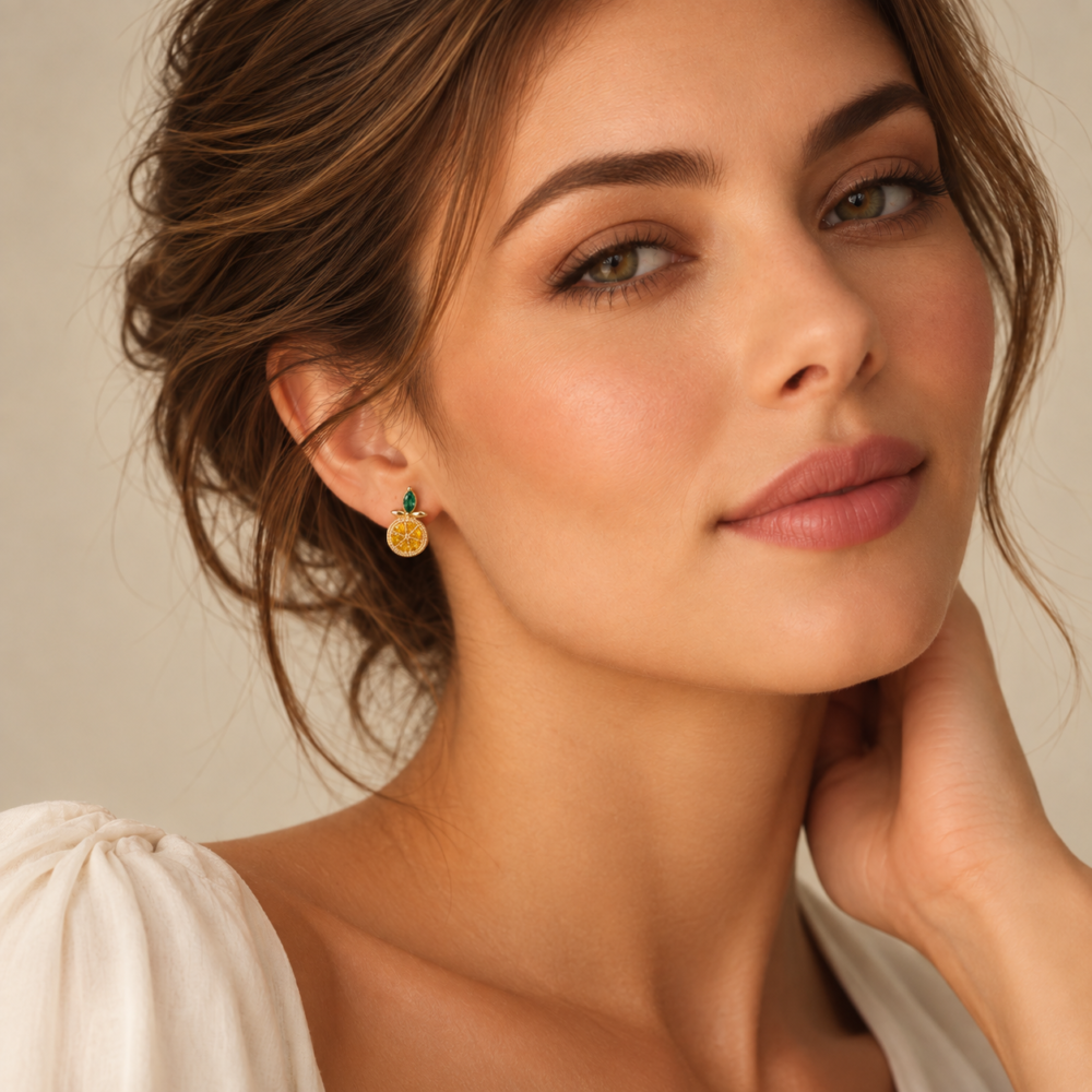 Boucles d’oreilles Éclat d’Agrumes